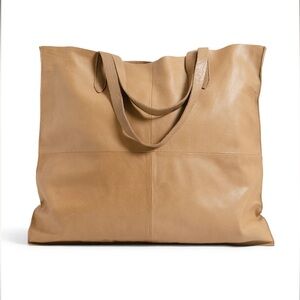 🌷DAY & MOOD🌷Fara Shopper Leather Tote - Anthropologie - NWT